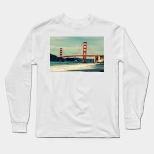 Golden Gate Postcard Long Sleeve T-Shirt